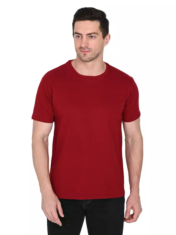 Cotton Terry Tee Maroon Cotton Terry Tee Maroon