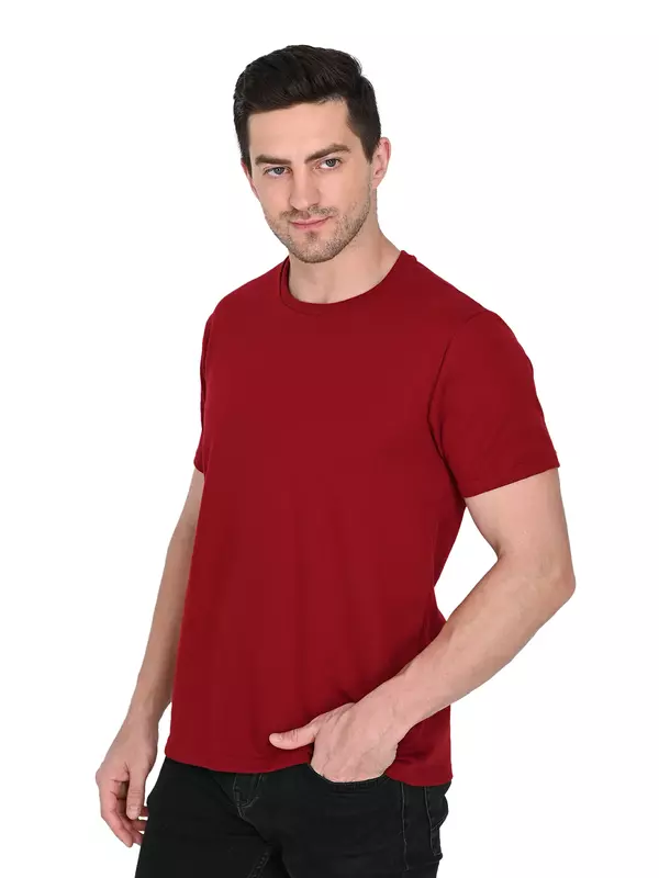 Cotton Terry Tee Maroon Cotton Terry Tee Maroon