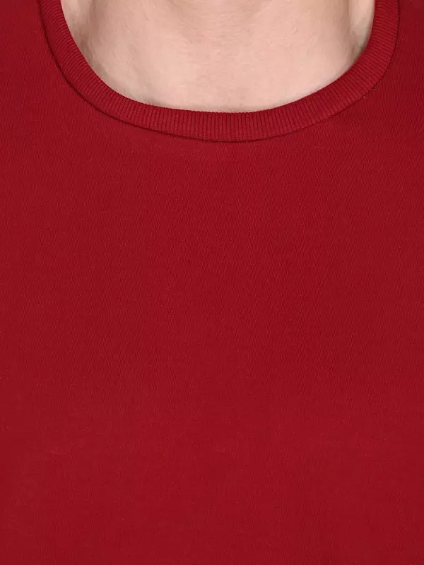 Cotton Terry Tee Maroon Cotton Terry Tee Maroon