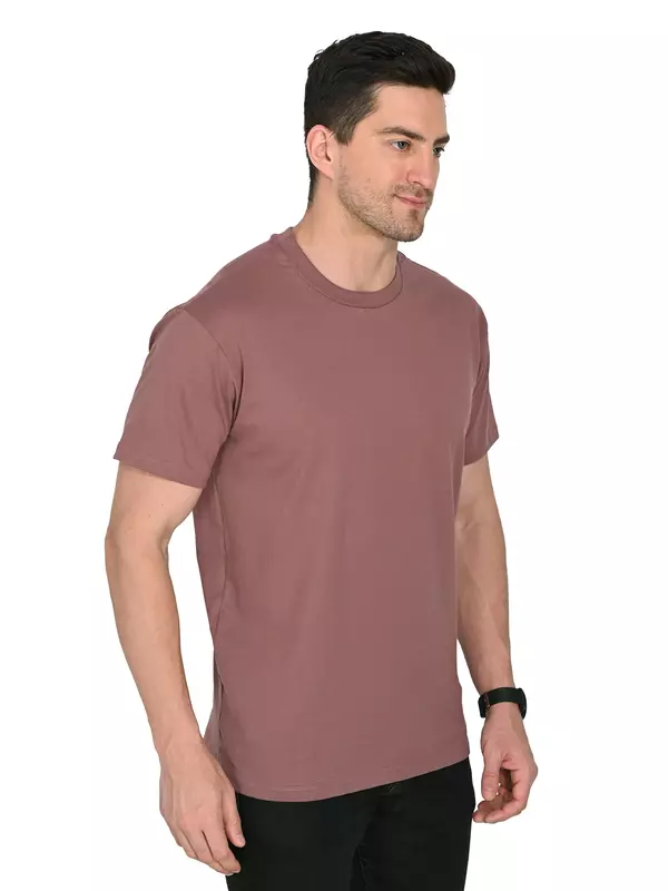 Cotton Jersey Teal Desert Rose