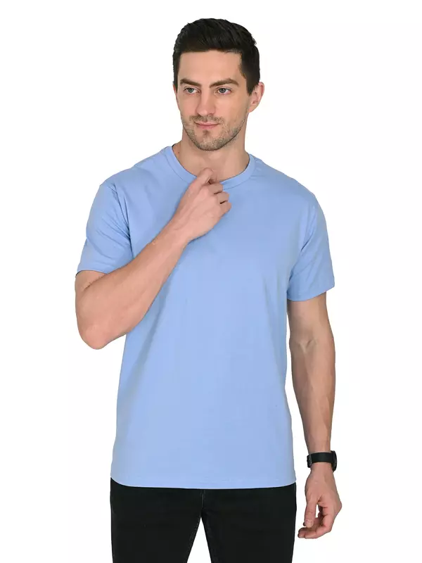 Cotton Jersey Tee Sky Blue