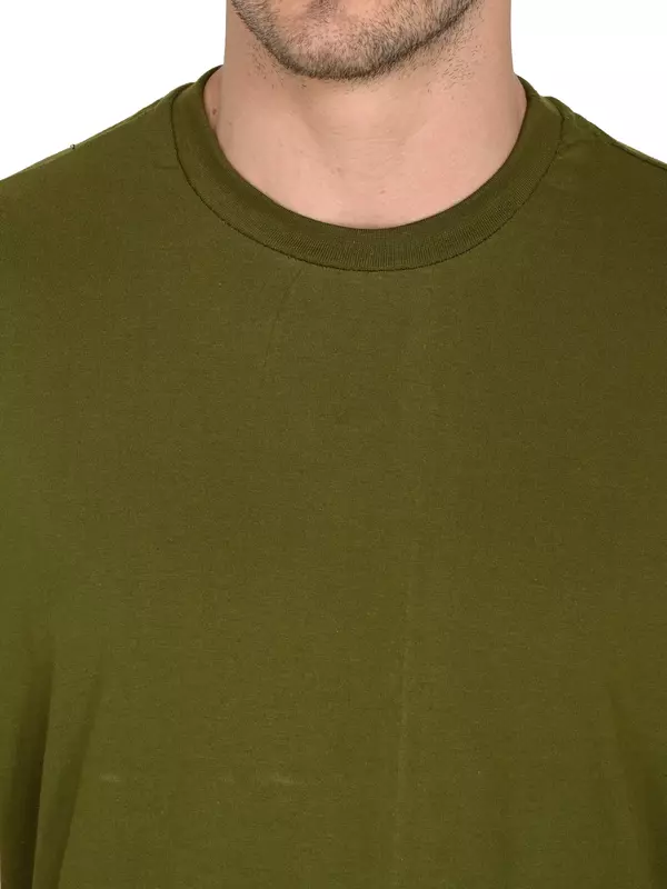 Cotton Terry Tee Olive Green Cotton Terry Tee Olive Green