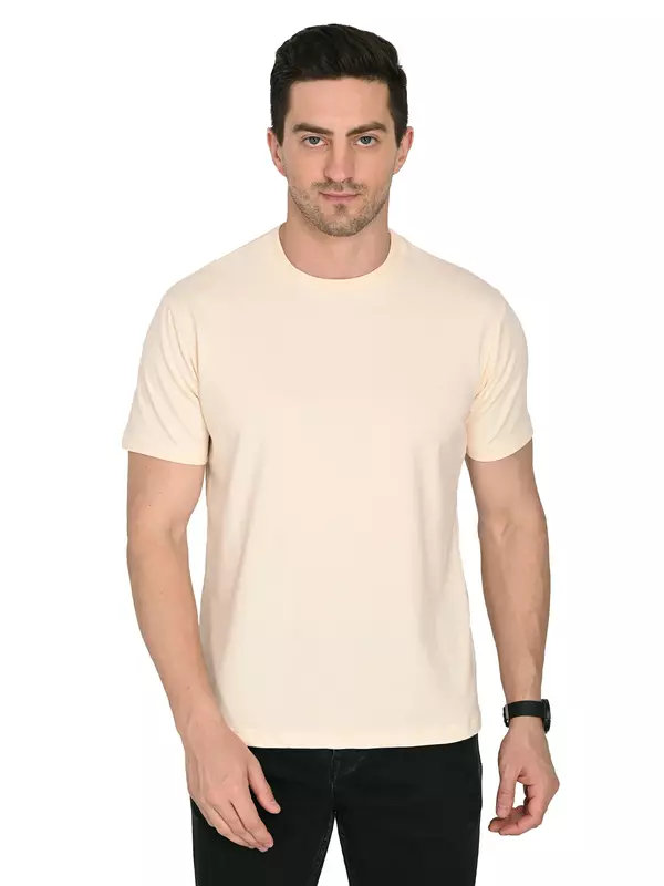 Cotton Terry Tee Peach Cream Cotton Terry Tee Peach Cream