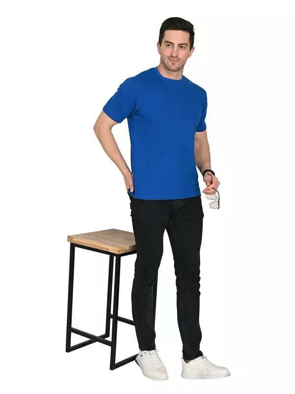 Cotton Terry Tee Prince Blue Cotton Terry Tee Prince Blue